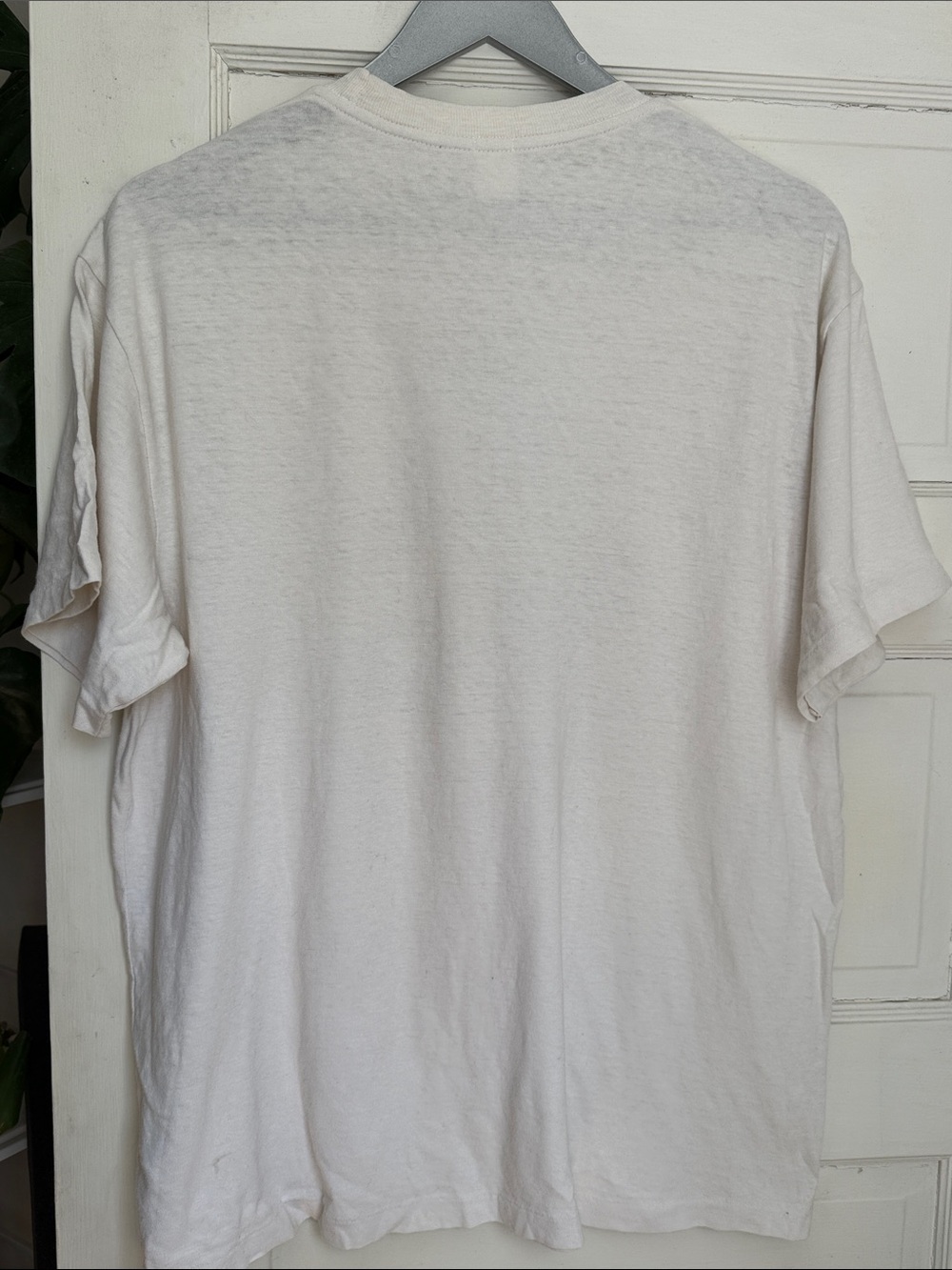 Re/Done Cream Picnic Graphic Tee with Yellow and Red Print - Picture 7 of 7